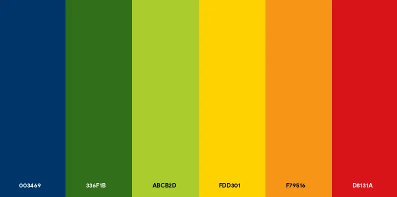 Brazil's more vibrant colour palette (Scheme Colour)