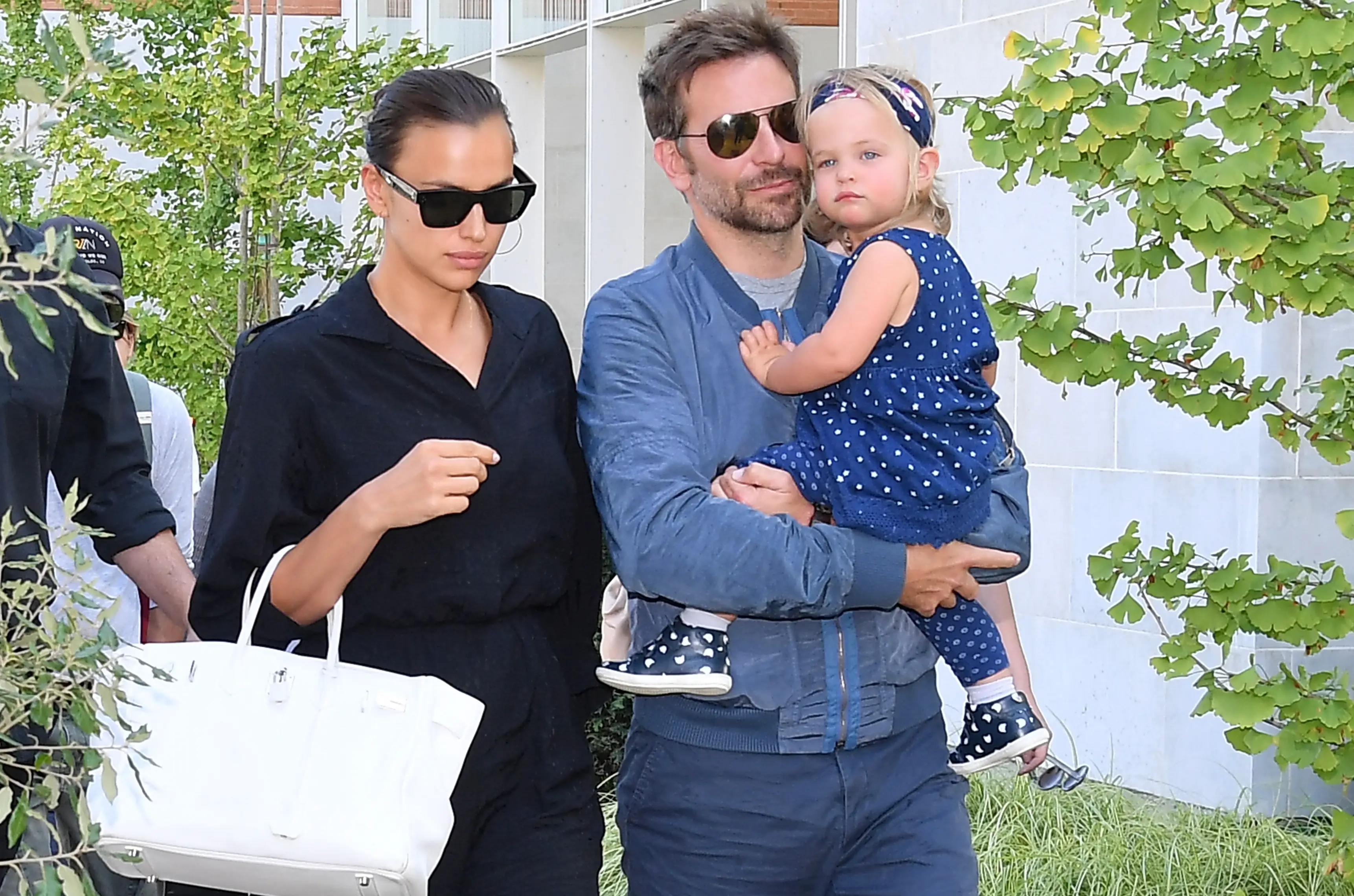 Cooper and Shayk pictured with Lea in 2018 before they split the following year (Photopix/GC Images)