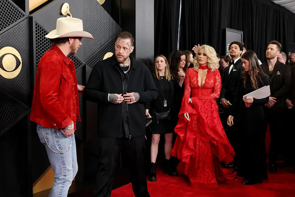 The pair attended the Grammys this year where he thanked his wife (Photo by Amy Sussman/Getty Images)
