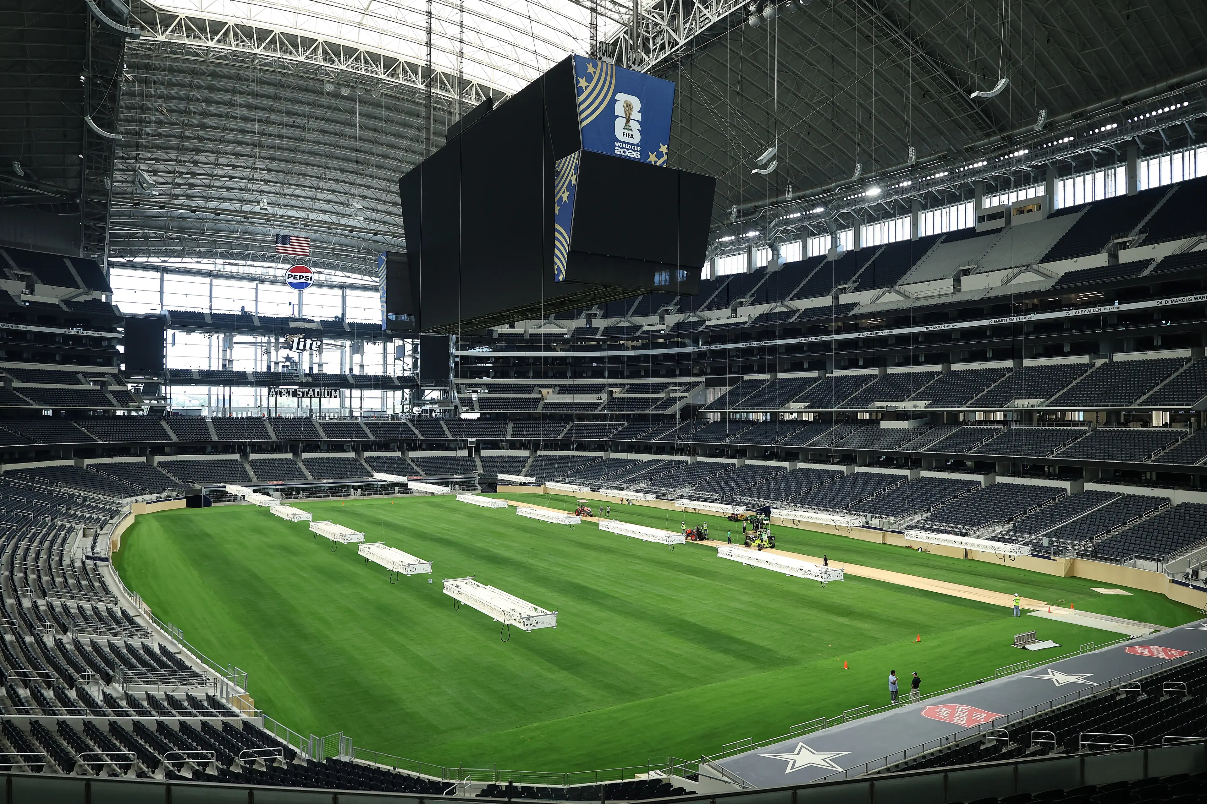 AT&T Stadium in Texas where England will play Croatia (Stacy Revere/Getty Images)