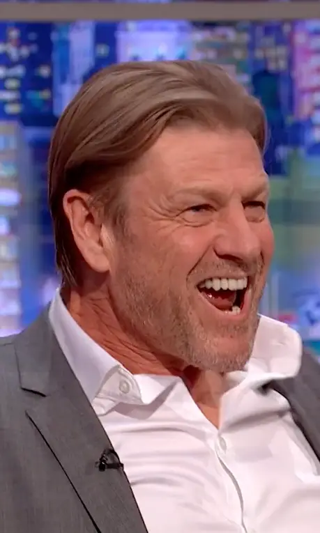 Sean Bean has revealed what happened when one of his fans 'had to be restrained' after sending him a bizarre gift through the post (TikTok/@jrossshow/ITV)
