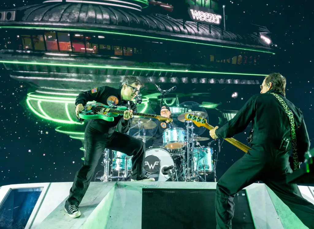 Weezer performing in 2024 (Steve Jennings/Getty Images)