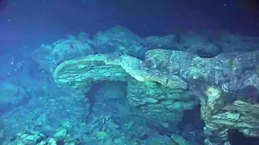 The Axial Seamount is located 4,900 feet below the surface of the Pacific Ocean (Smithsonian Institute)