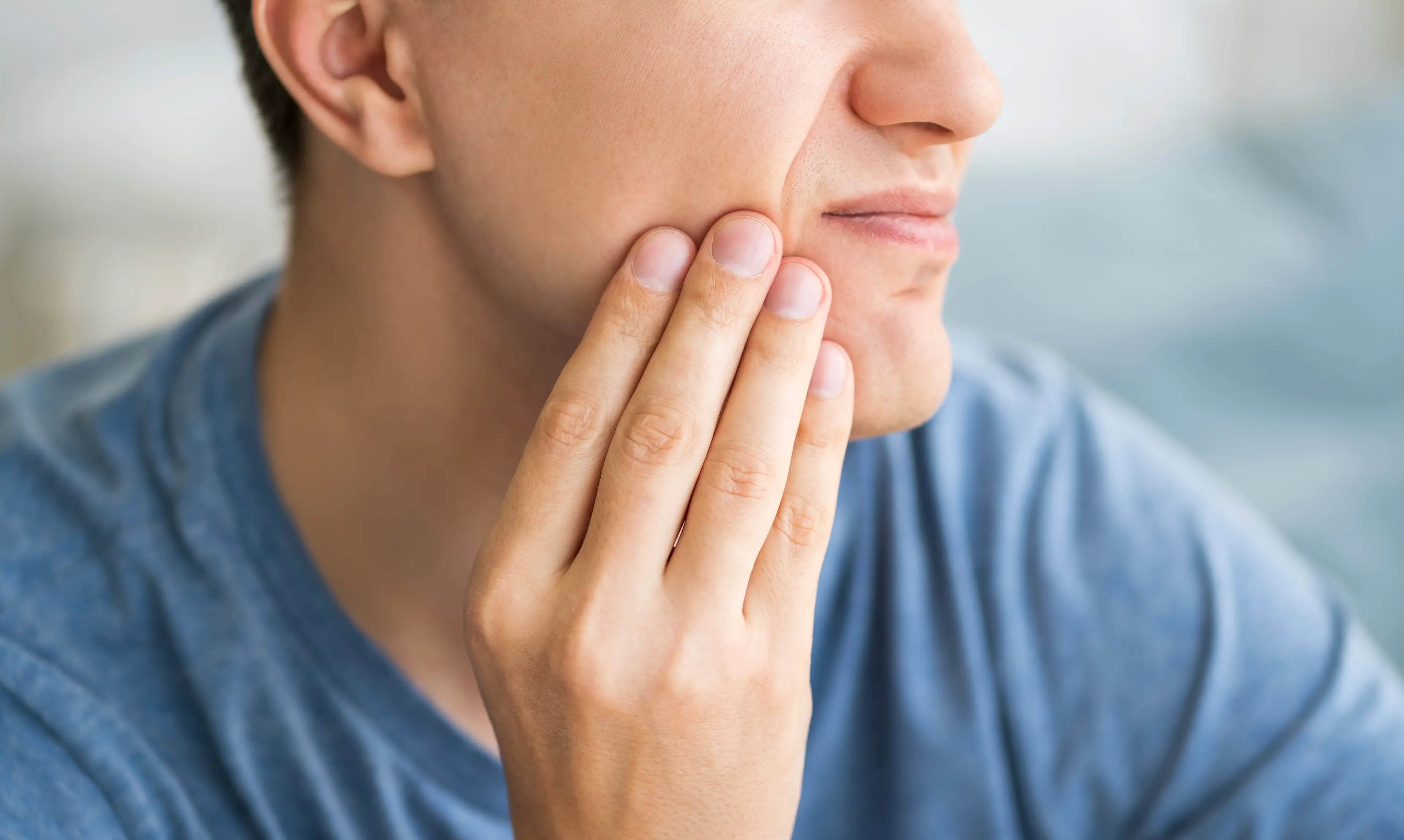 The man claims the jaw problem which has been bothering him for five years disappeared in just 60 seconds (Getty Stock Image)