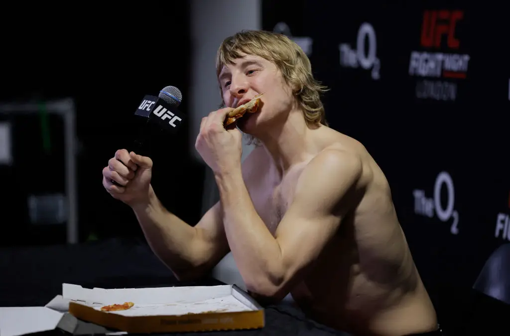 The UFC star isn't shy when it comes to enjoying his favourite foods (Tom Jenkins/Getty Images)