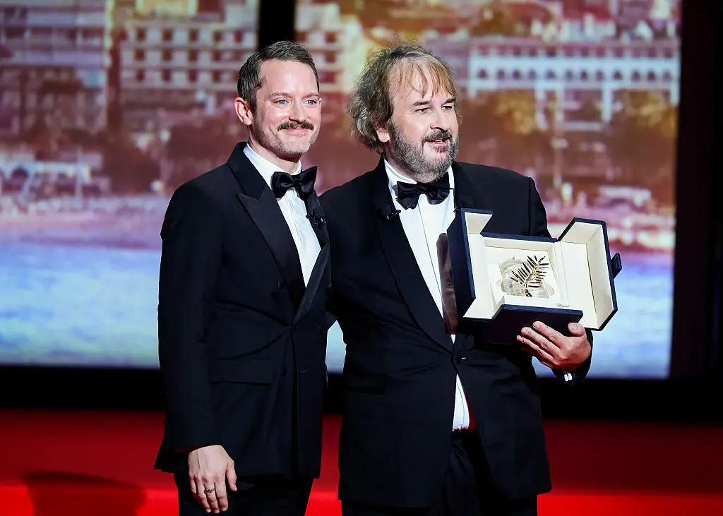 He presented Lord of the Rings director Peter Jackson with an award at Cannes, so evidently they let him in after the selfie (Andreas Rentz/Getty Images)