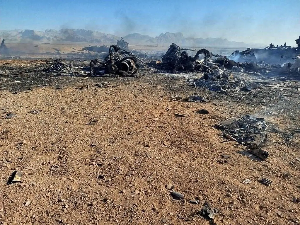 US forces bombed the jet so no technology could fall in to the hands of the Iranians (Iran's Ministry of Culture and Islamic Guidance via Getty Images)