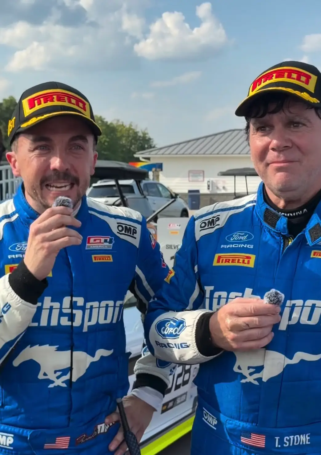 Stone praised the former actor for his 'incredible first stint' in the race (Instagram/@gt4america)§