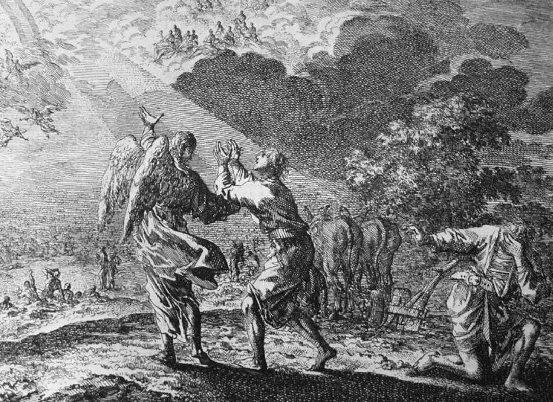 The rapture, as depicted by Dutch artist Jan Luykens, as you can see it involves some but not all people being carried up to the skies (Public Domain)