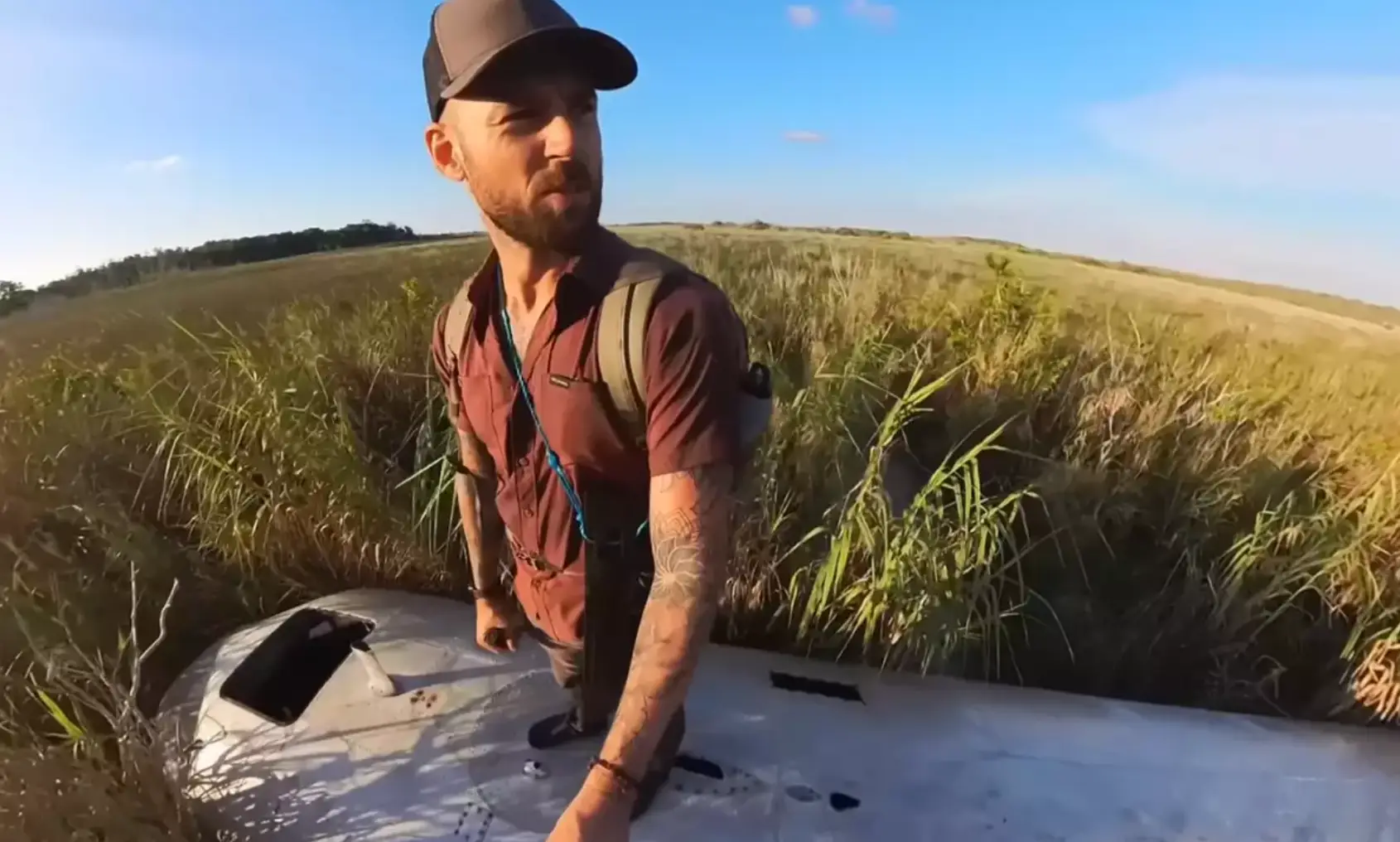 Fearless & Far presenter Mike Corey believes he found Pablo Escobar's abandoned drug plane (YouTube/Fearless & Far)