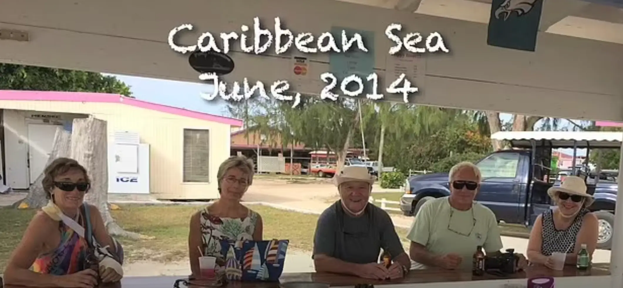 Pesty (left) holidayed with the Gladus and Courters. (Facebook)