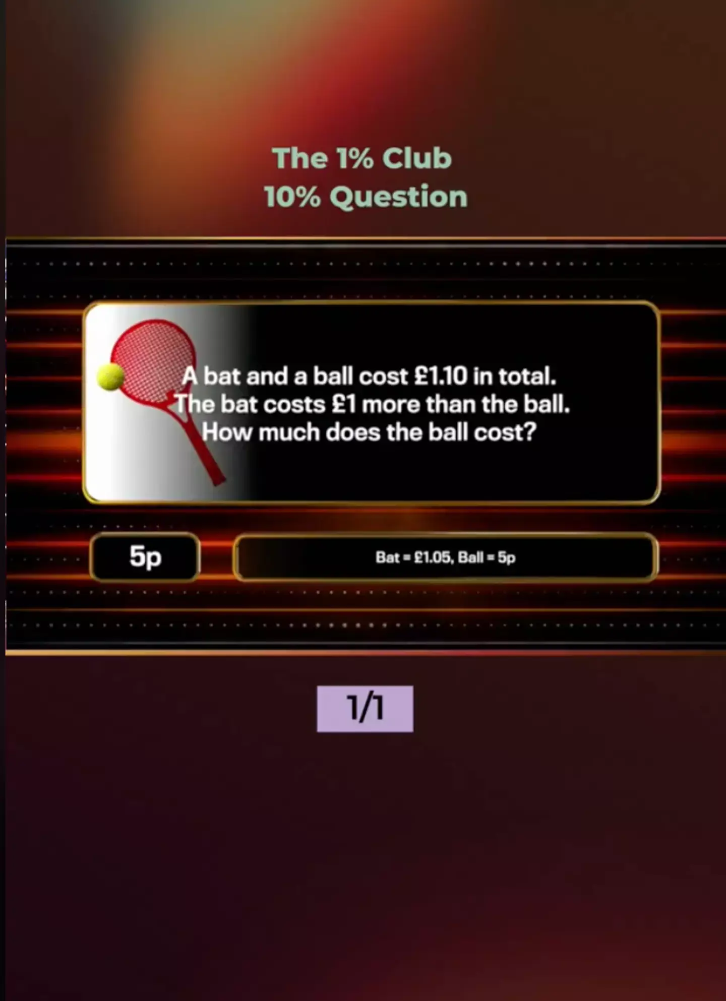 Here's your question, can you figure it out within 30 seconds? (ITV)