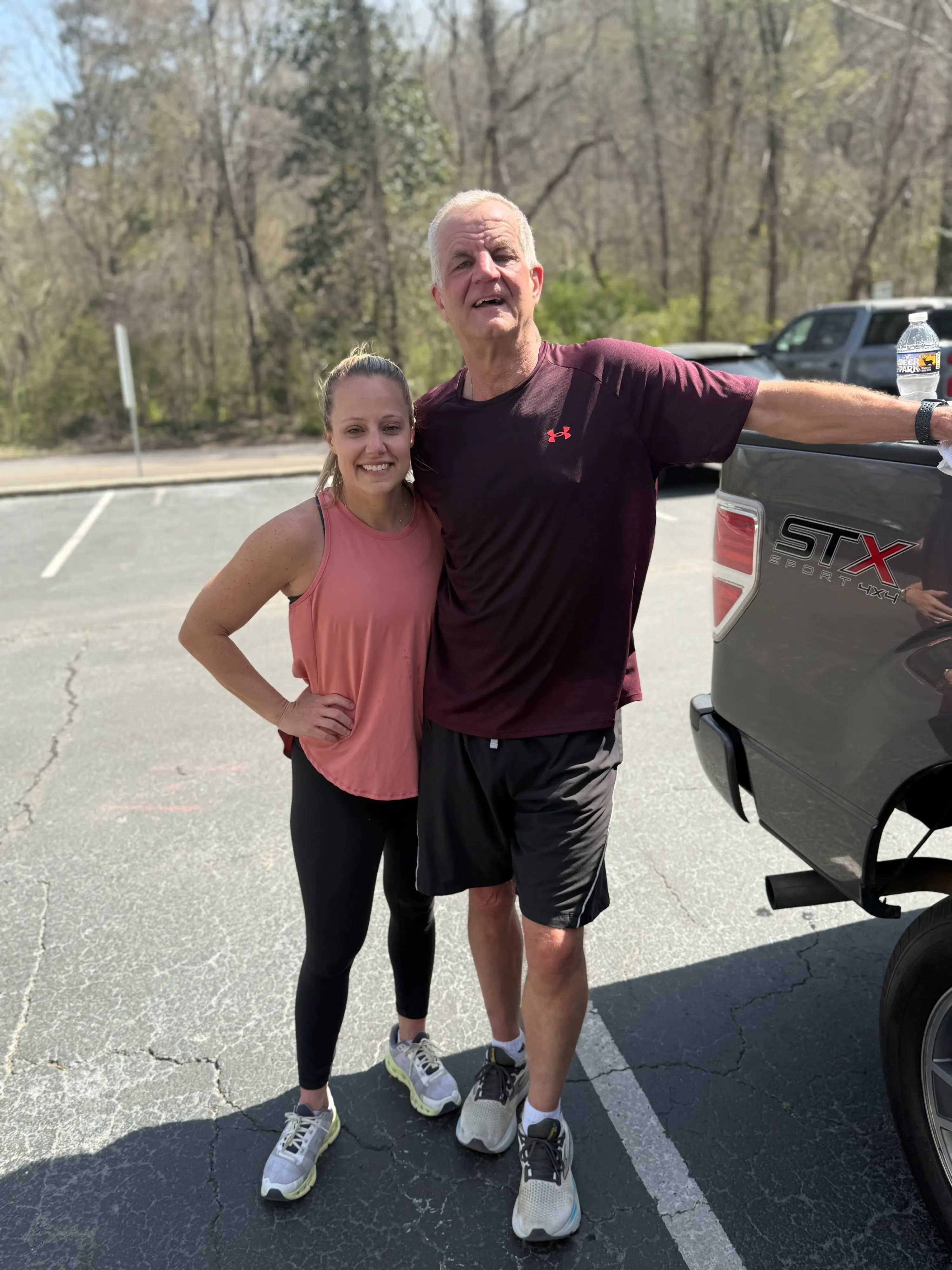 Ashley with her father (SWNS)