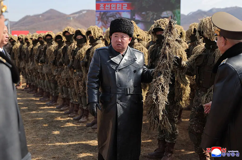 Kim Jong Un will be reminding the world he's alive after claims he'd died circulated (KCNA VIA KNS / AFP via Getty Images)