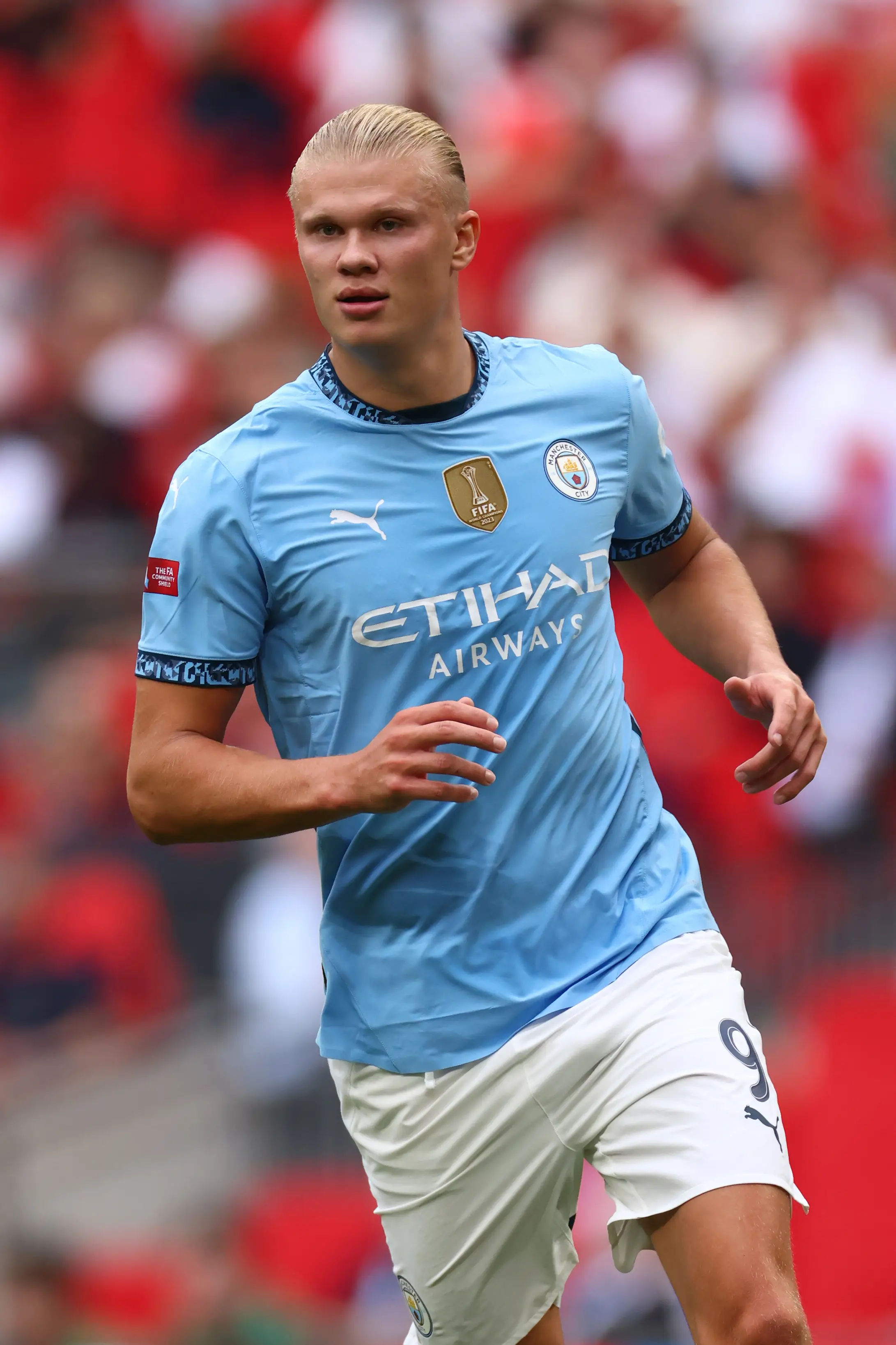 Erling Haaland is one of the top attractions when it comes to watching the Premier League. (Marc Atkins/Getty Images)