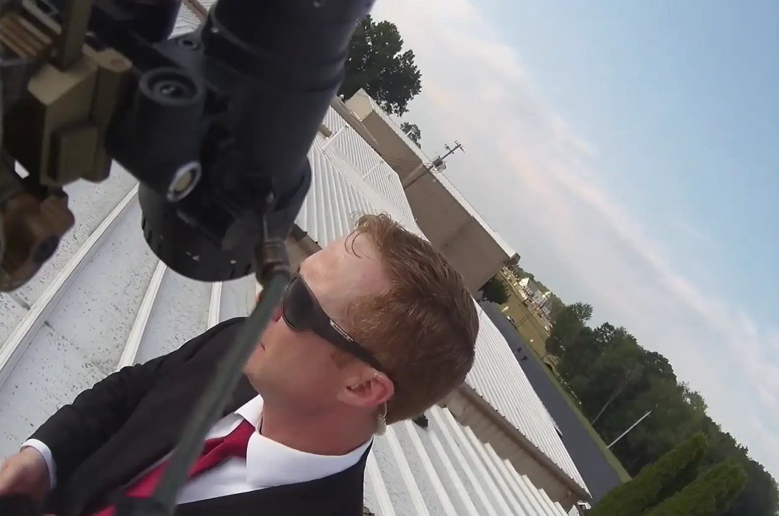 During the conversation they said a sniper had spotted Crooks and taken a photo of him, but then 'lost sight of him'. (Beaver County Emergency Services Unit)