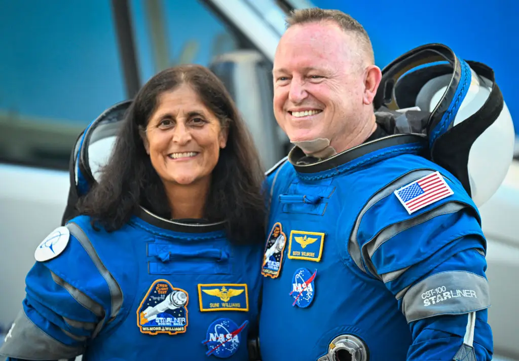 The two astronauts left on what was expected to be an eight day mission. (MIGUEL J. RODRIGUEZ CARRILLO/AFP via Getty Images)