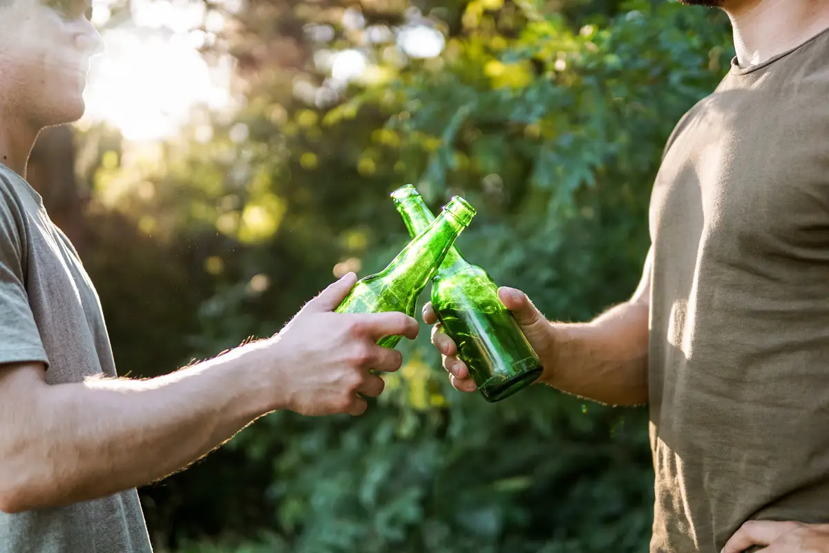 Sun's out (or not), beers out. (Getty stock)