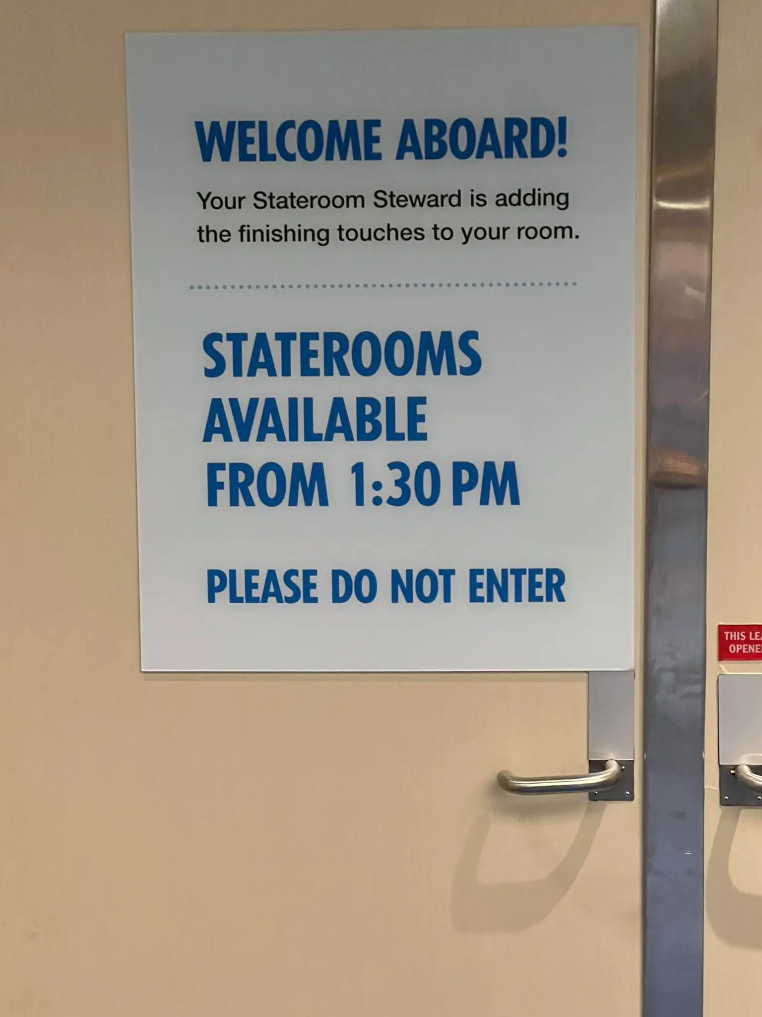 Carnival's brand ambassador John Heald has issued a plea to passengers regarding checking into their staterooms (Facebook/John Heald)