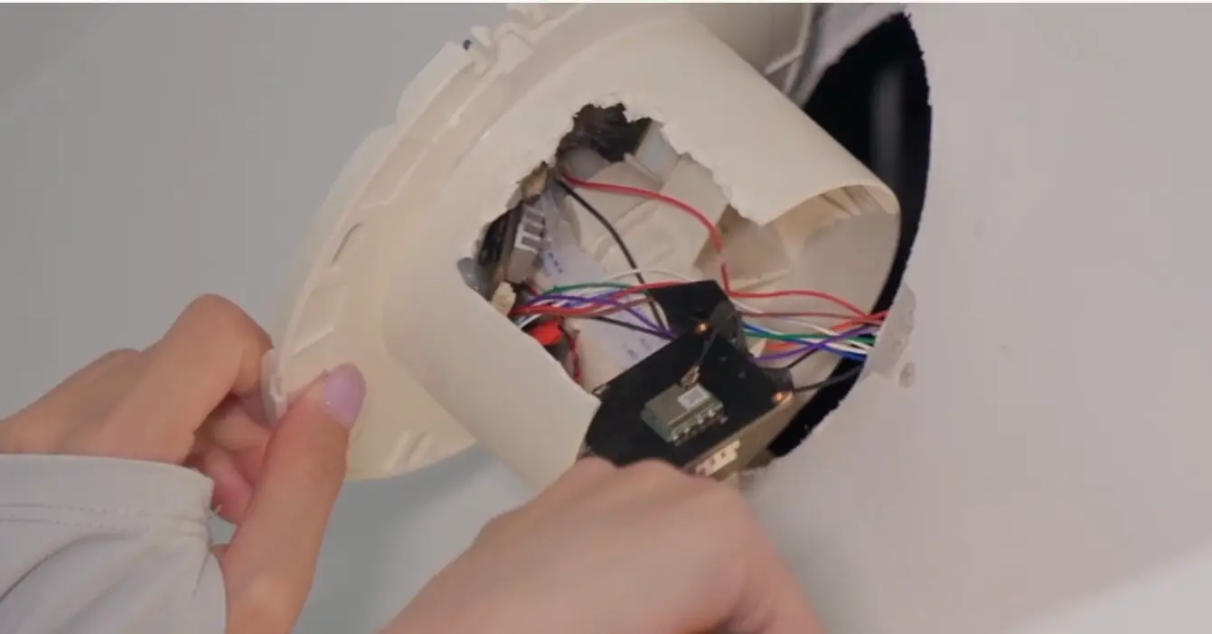 The BBC located a hidden camera during the investigation (BBC)