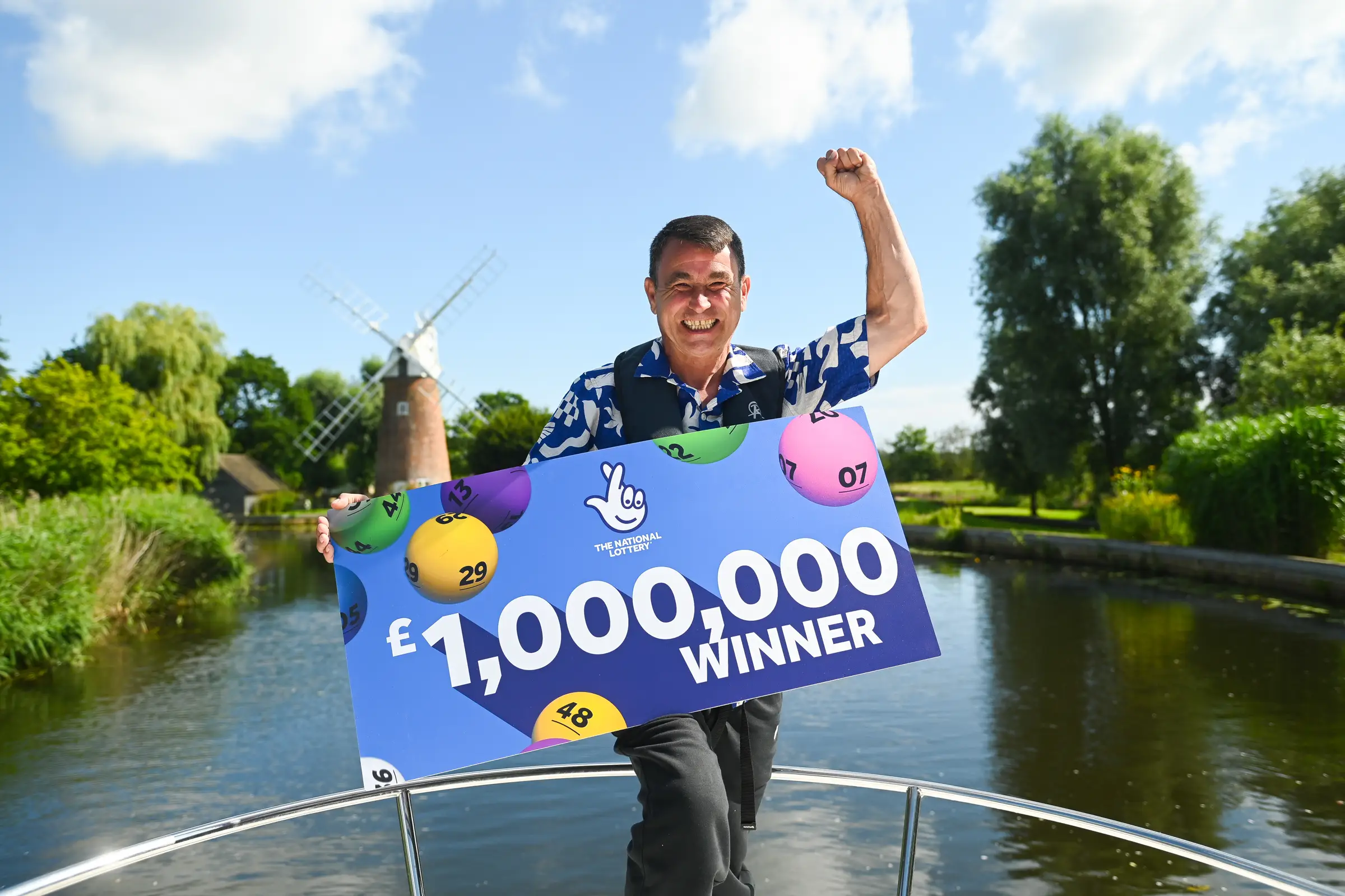 Paul Harvey, 51, didn't even realise he had come up trumps on the EuroMillions until a week later (Gregg Brown/The National Lottery/PA Wire)