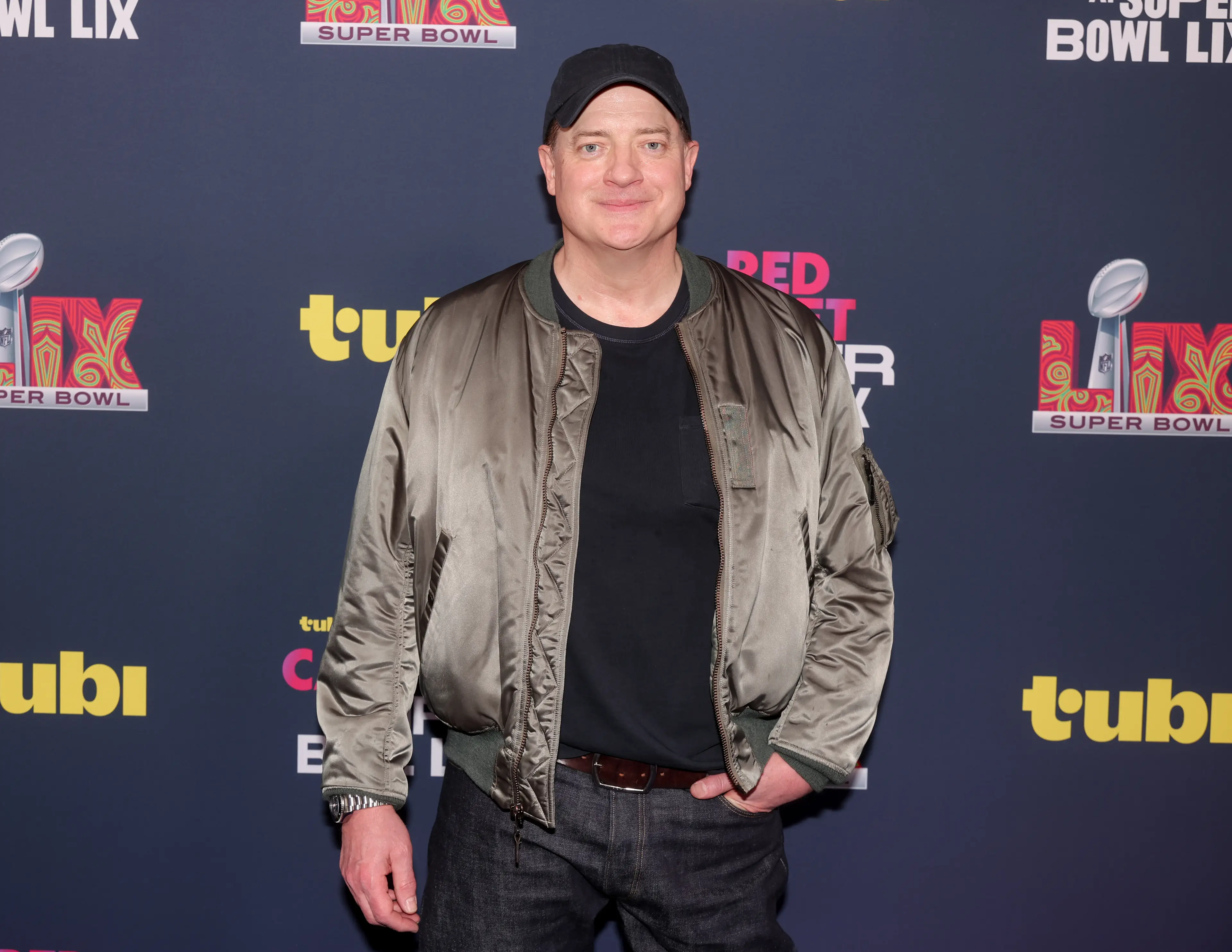 Actor Brendan Fraser attended the game (Christopher Polk/Penske Media via Getty Images)