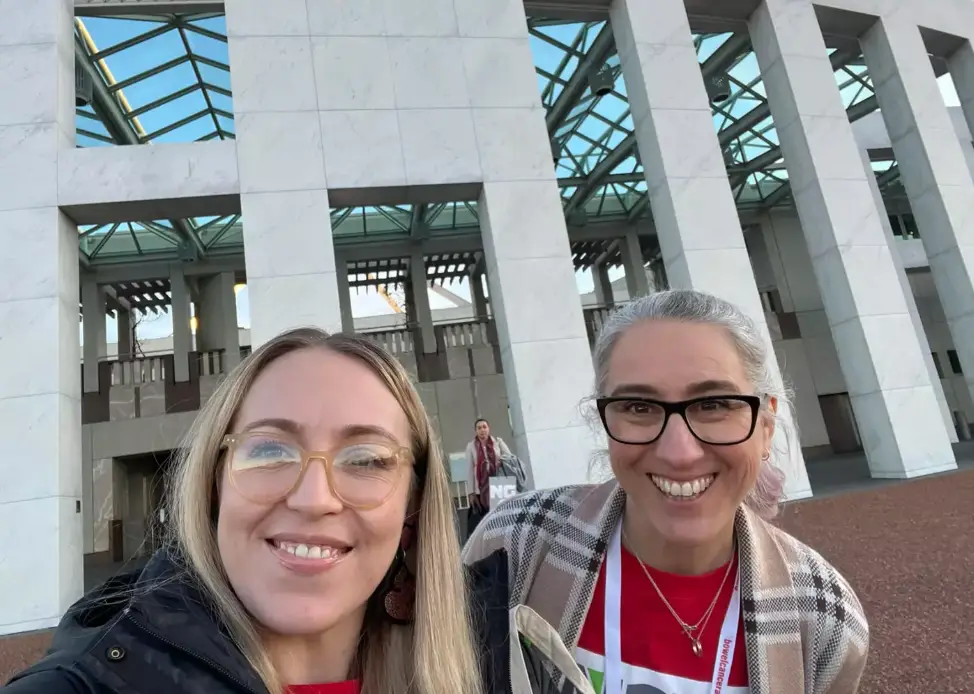 She's urged others to not ignore the common symptoms of bowel cancer. (Facebook/Jody Horne)