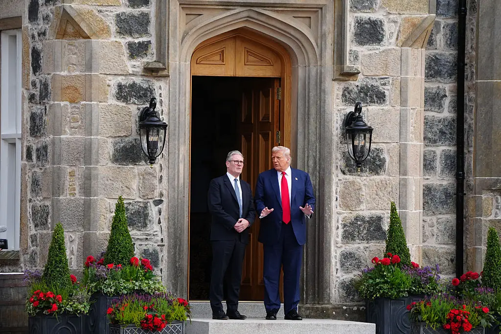 Starmer and Trump met in Scotland earlier today (Jane Barlow-WPA Pool/Getty Images)