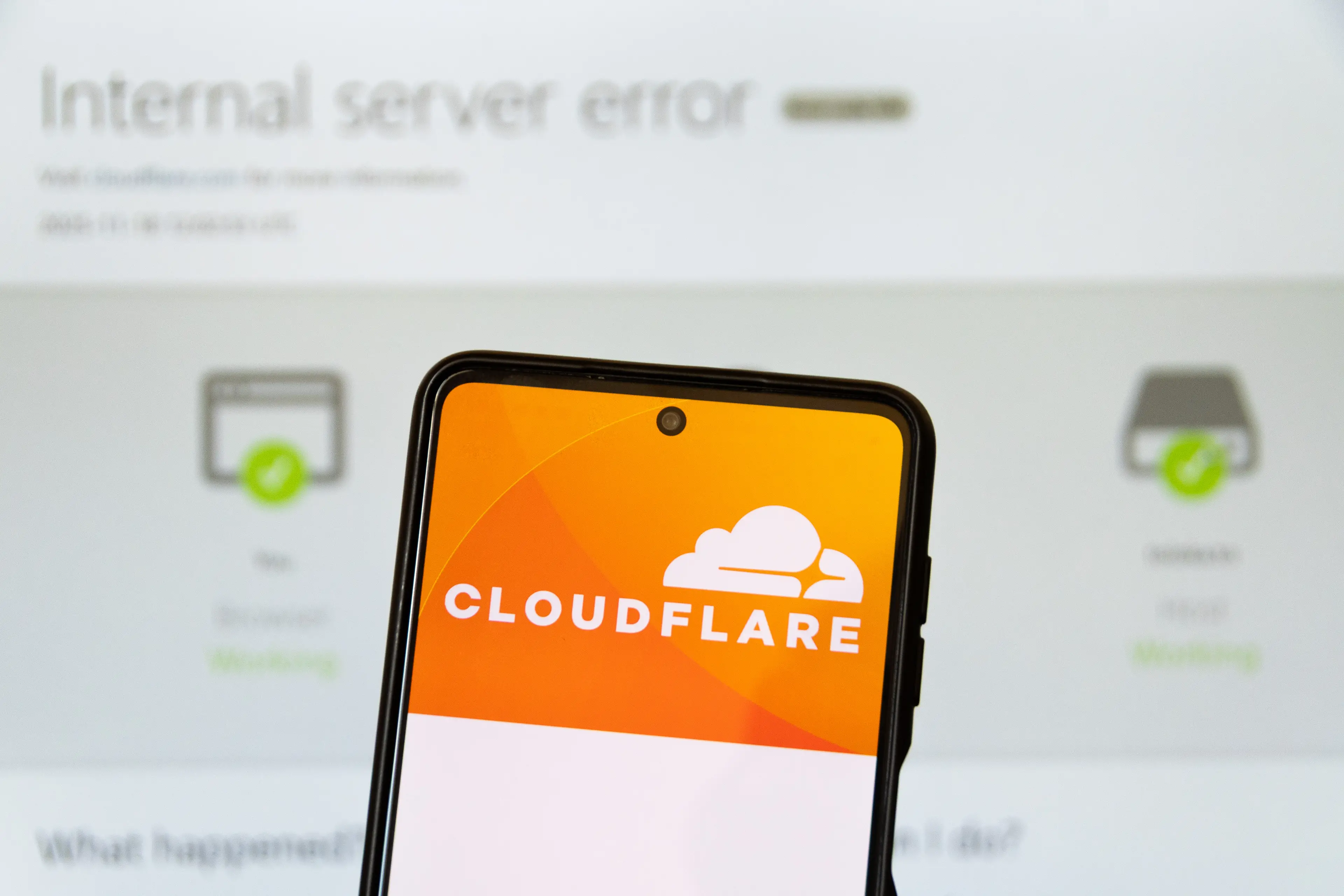 Cloudflare went down on 18 November (Mykola Tys/Global Images Ukraine via Getty Images)