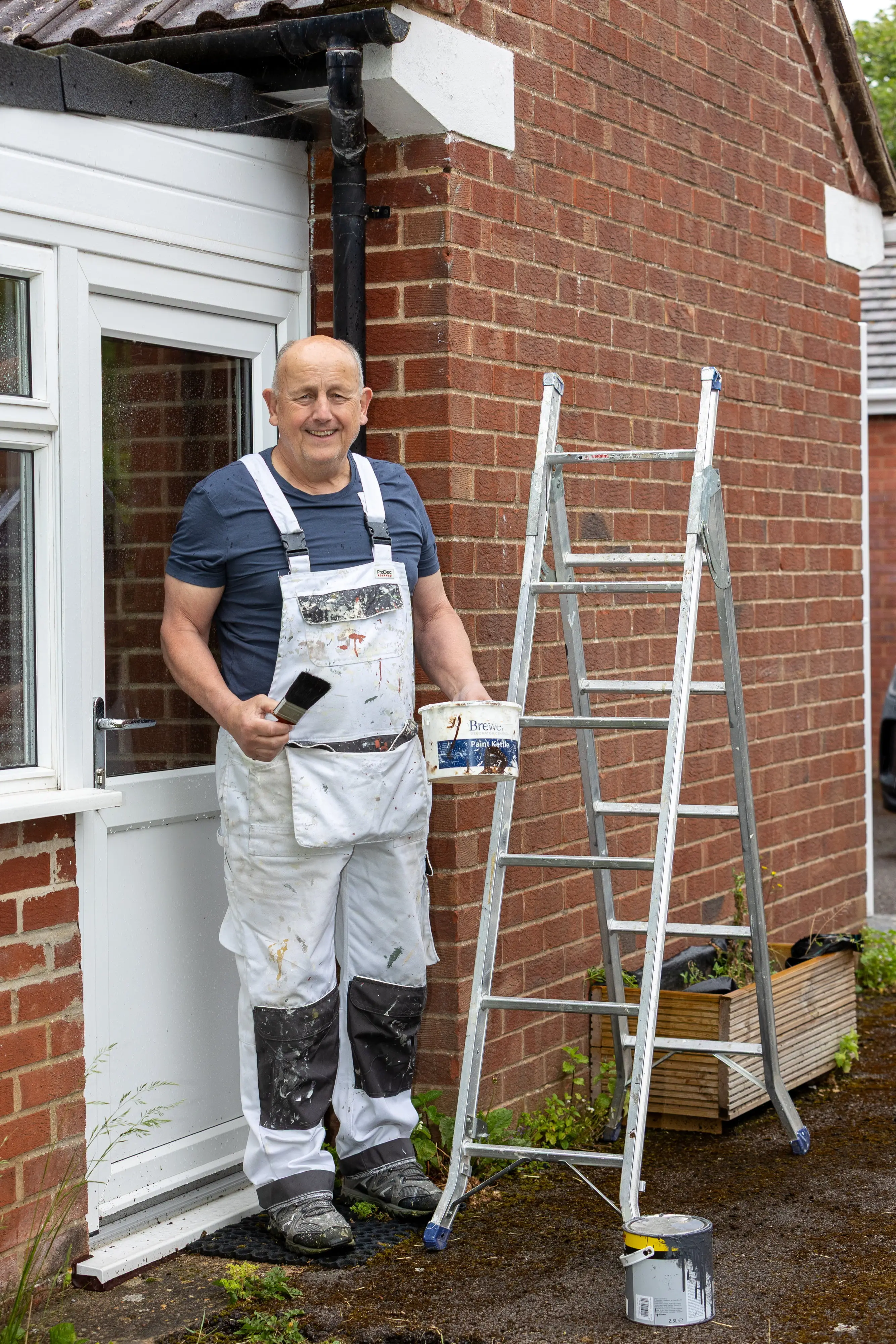 The painter and decorator, 67, was encouraged to get checked out by his clients who were former doctors (SWNS)