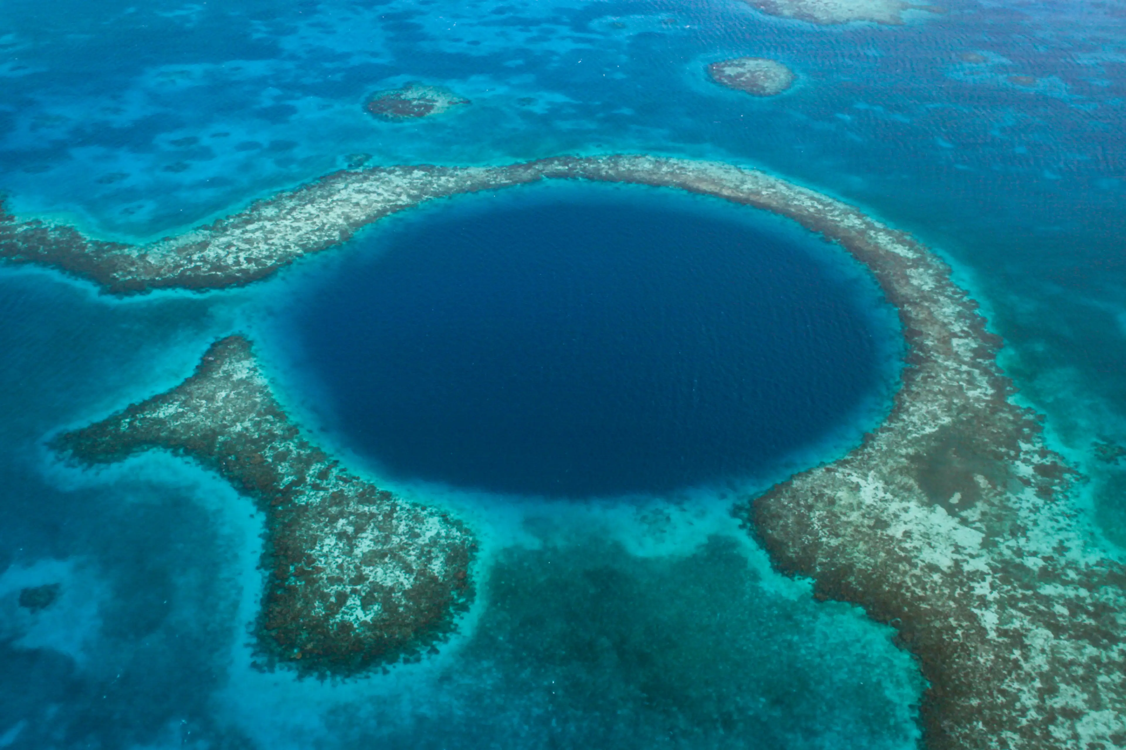 It is located some 60 miles off the coast of Belize (Elliott Pelling/Getty Images)