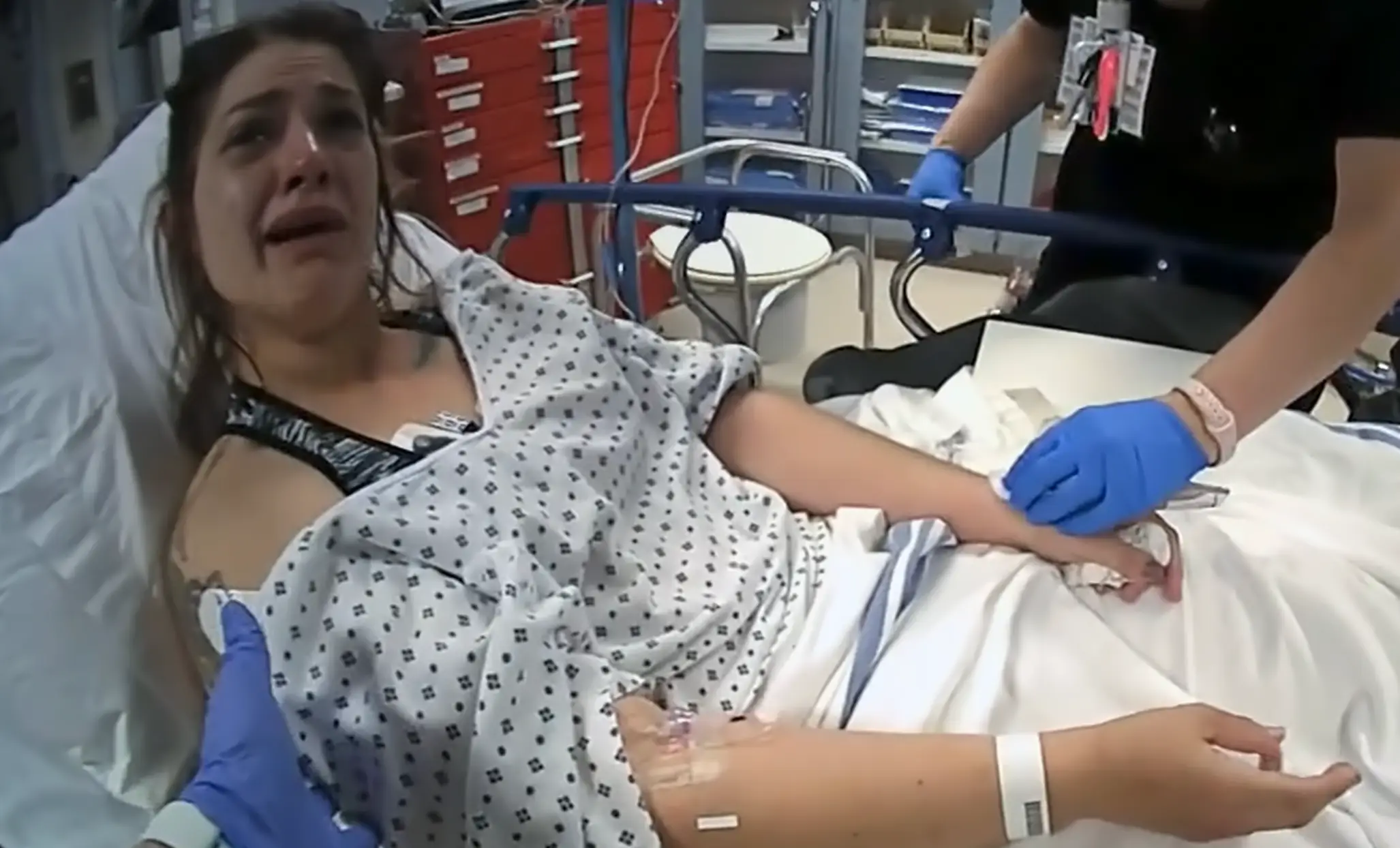 Parker was interrogated at hospital where it was found she had no signs of having given birth (Netflix)