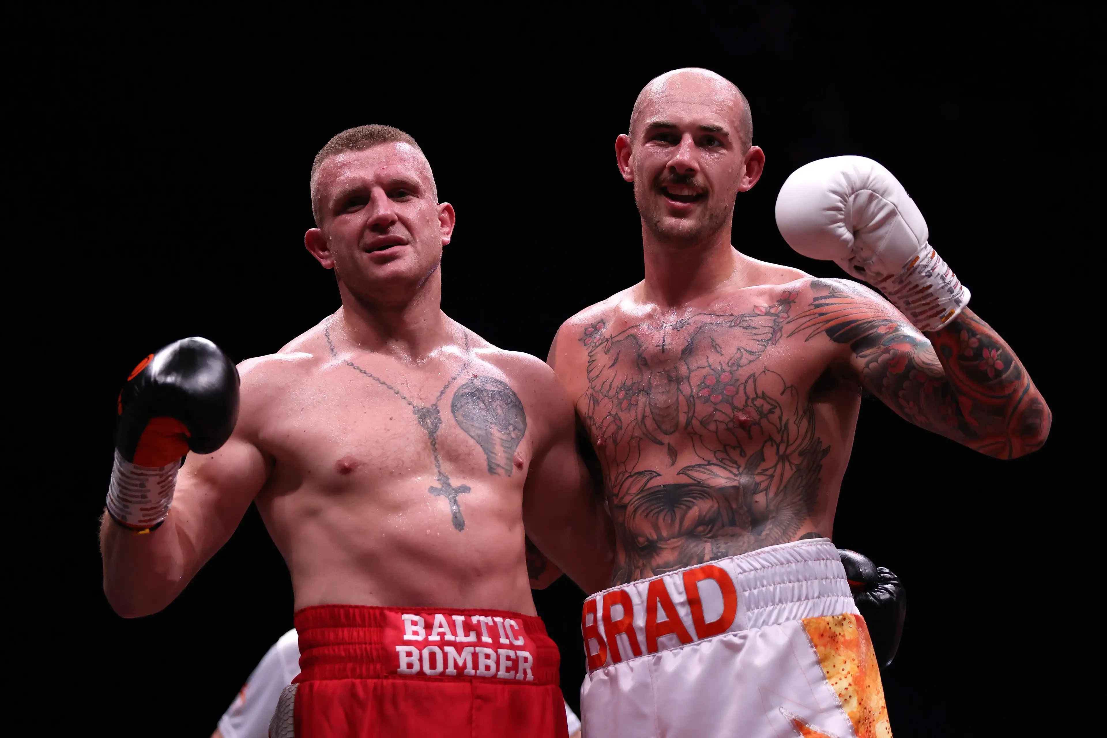 Boxer Genadij Krajevskij (left) has died at the age of 37 (George Wood/Getty Images)