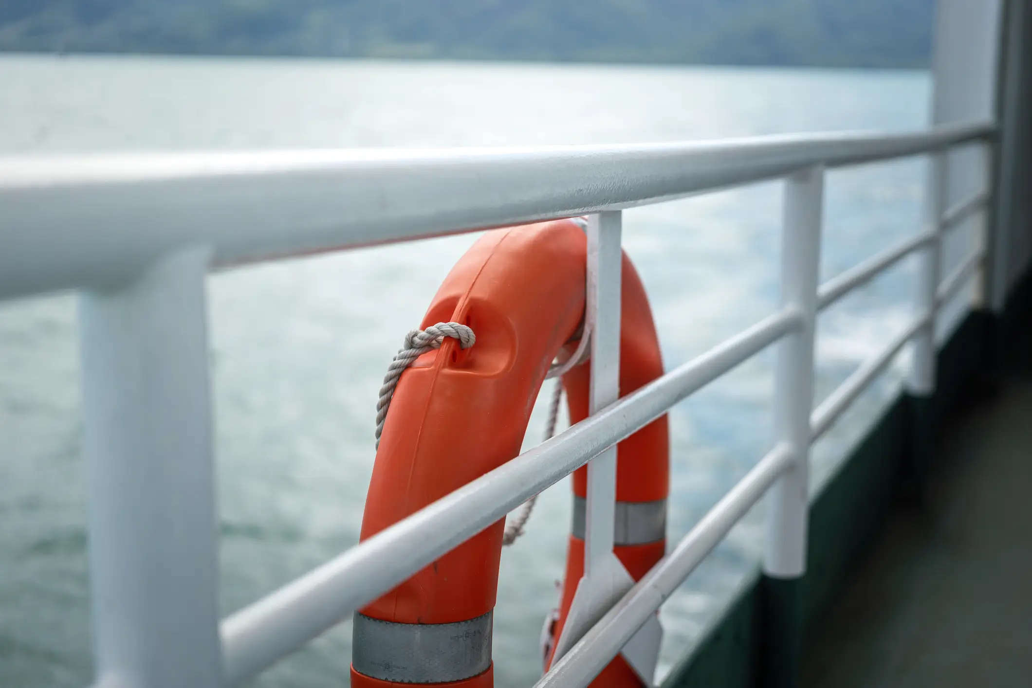 Cruise ships have high railings and lifebuoys as part of industry standard safety regulations (Getty Stock Images)