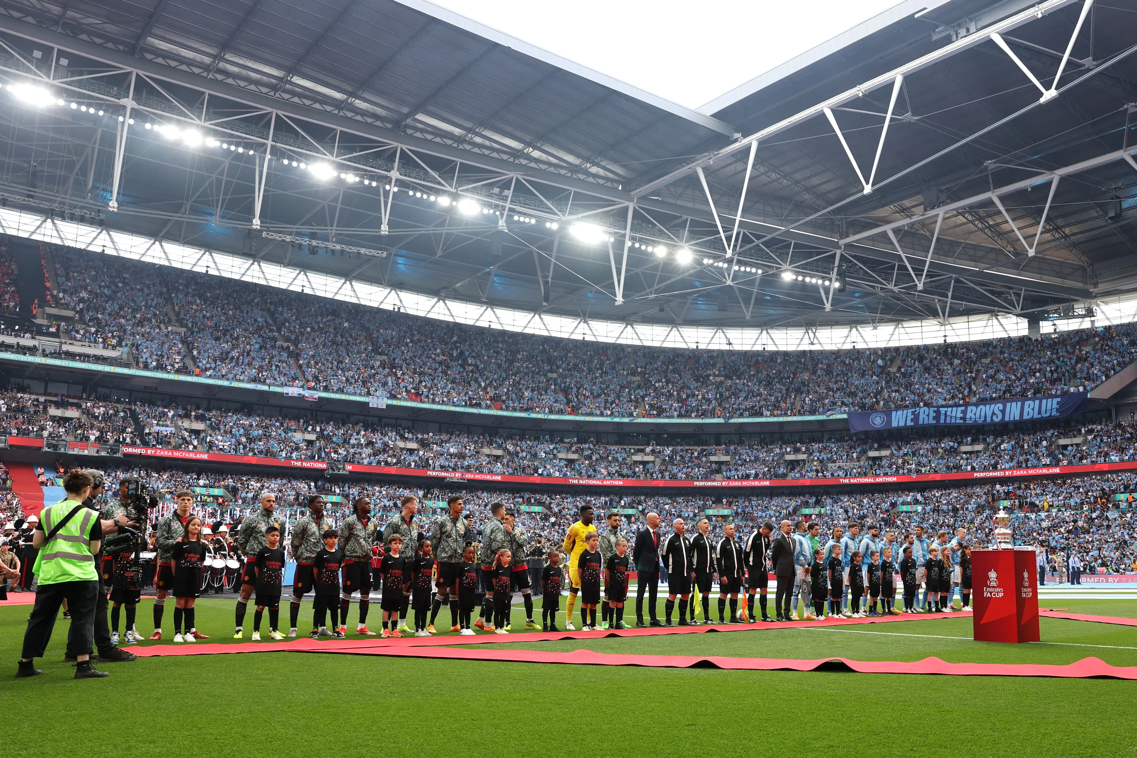 Fans slammed the City and United players ahead of today's FA Cup Fiinal. (Eddie Keogh - The FA/The FA via Getty Images)