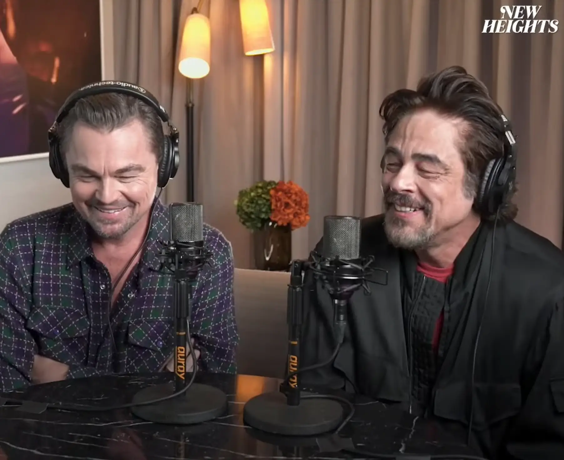 DiCaprio and Benicio Del Toro appeared to promote their new film (New Heights Podcast)
