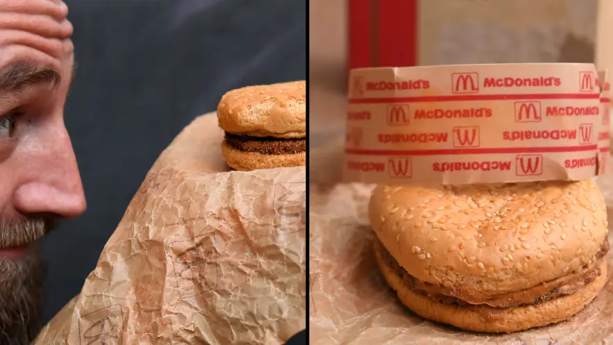 Man kept McDonald’s burger he bought in 1995 to see what would happen to it