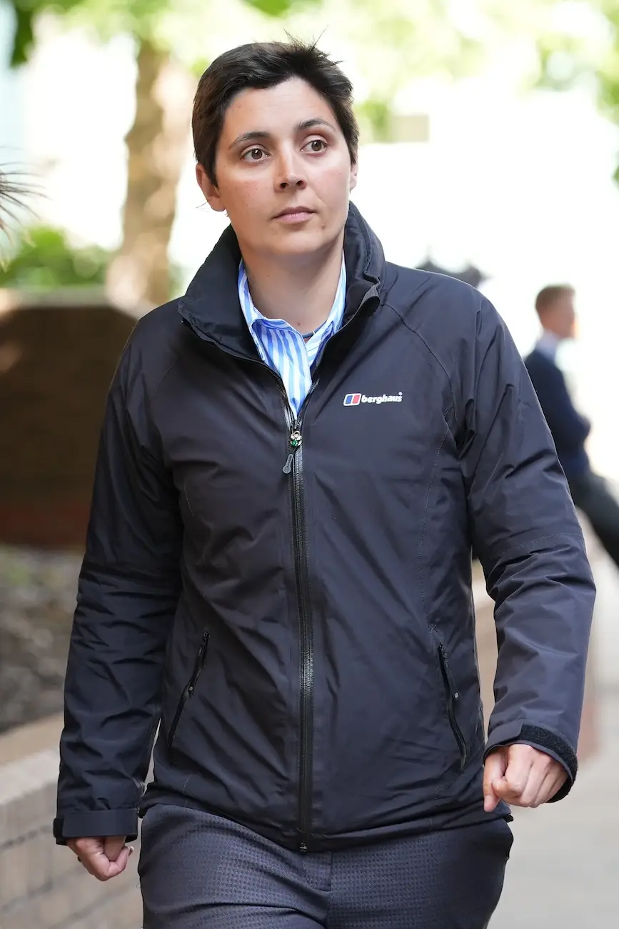 PC Rachel Comotto, 36, broke down in tears in court on Friday (23 May) (PA)