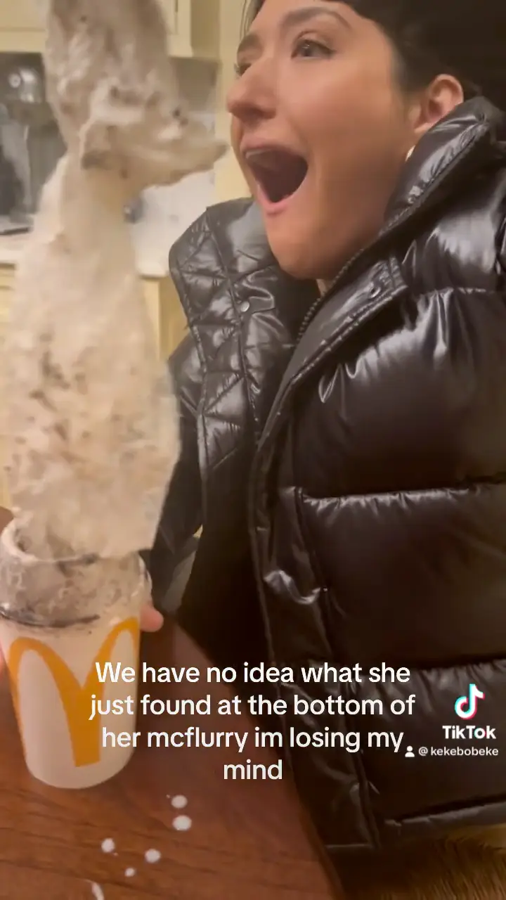 The woman was certainly taken aback.