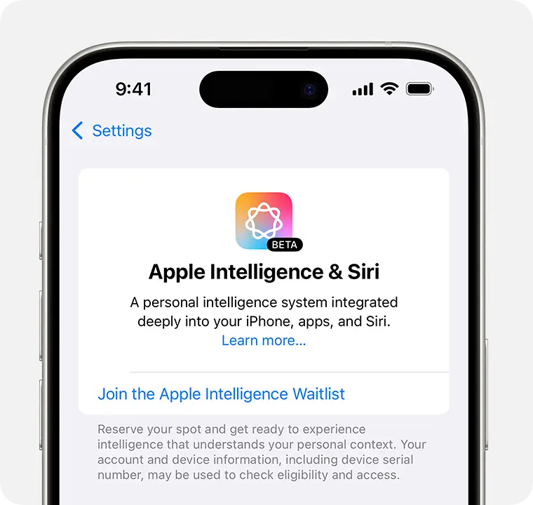 Apple Intelligence has finally been released (Apple)