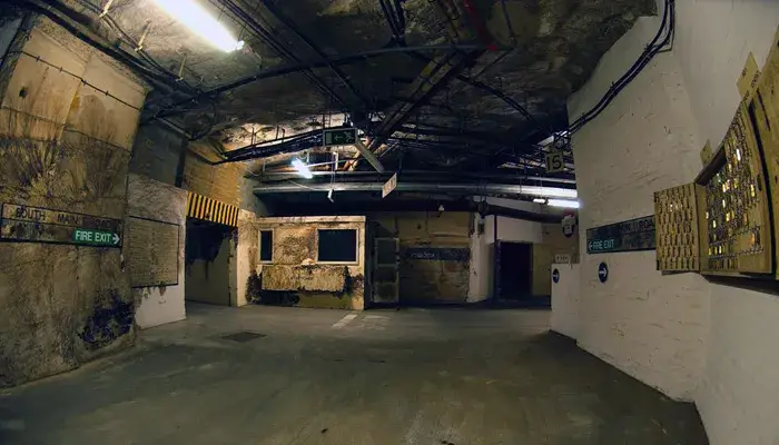 The former Royal Air Force station is said to feature underground tunnels and bunkers (Contains public sector information licensed under the Open Government Licence v3.0.)