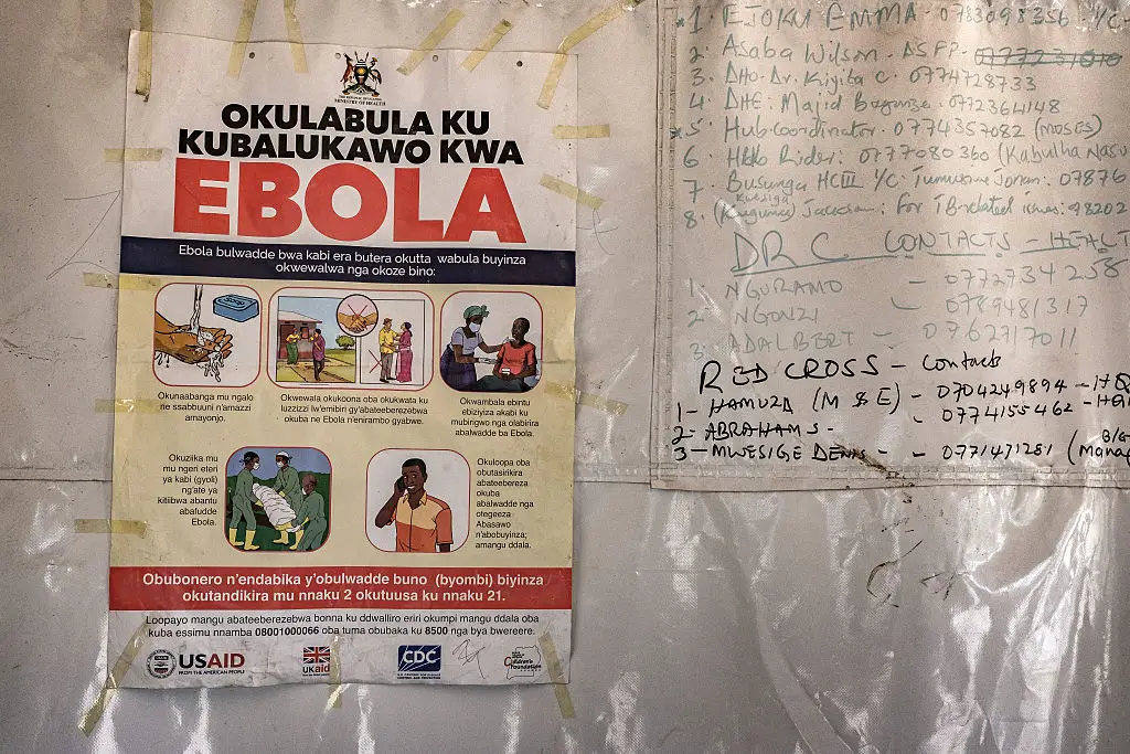 Someone who returned to Austria from Uganda this week is being kept in isolation after suffering symptoms, their first blood test showed no evidence of Ebola but further tests are being done (Badru Katumba / AFP via Getty Images)