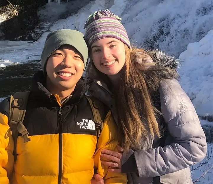 Kevin Jiang and his fiancee Zion Perry (Facebook)