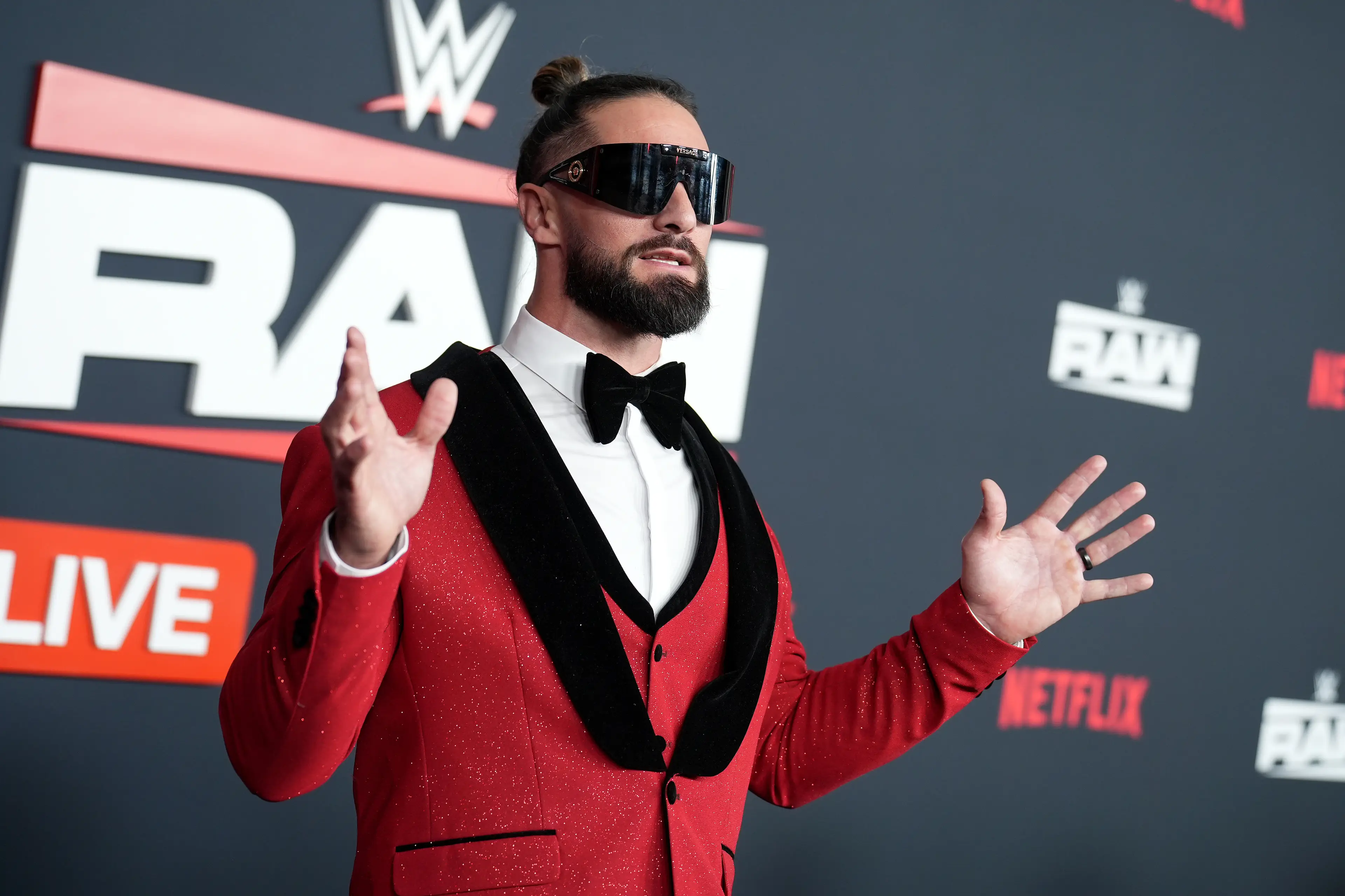 Seth Rollins at the Netflix WWE debut Raw show (JC Olivera/Getty Images)