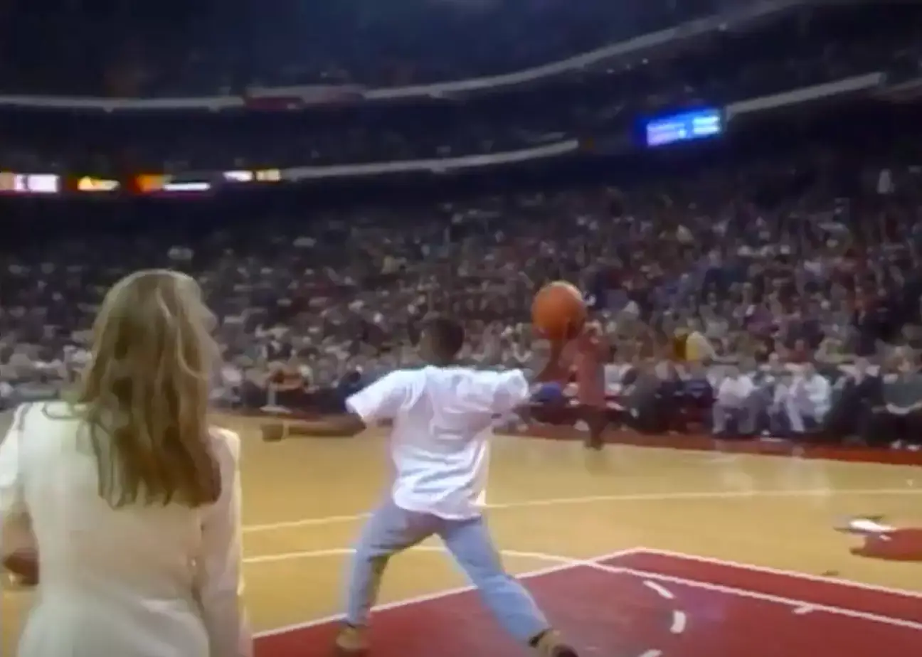 Calhoun did the unthinkable and made an impossible shot.