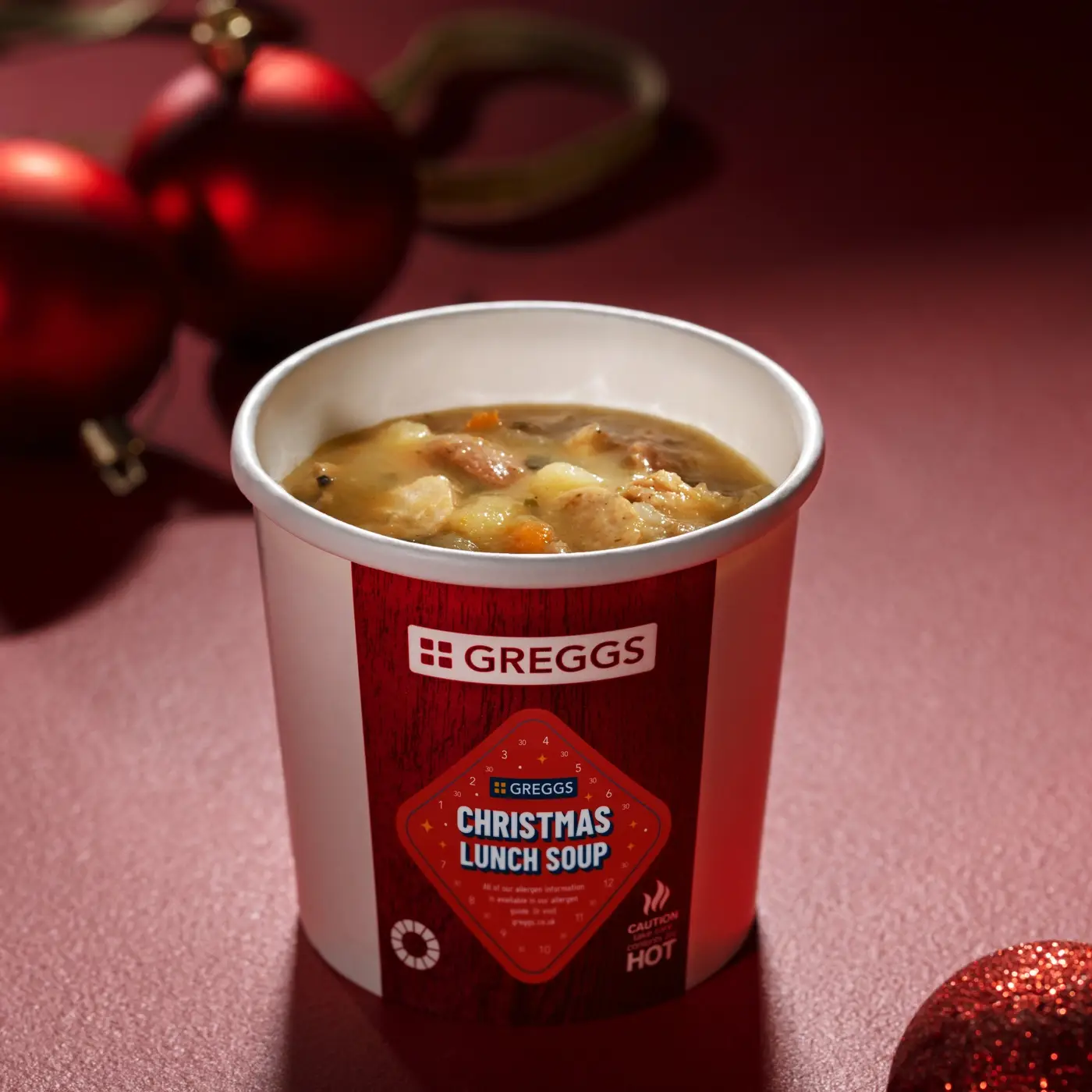 Christmas Lunch Soup - 165 calories, £2.30.