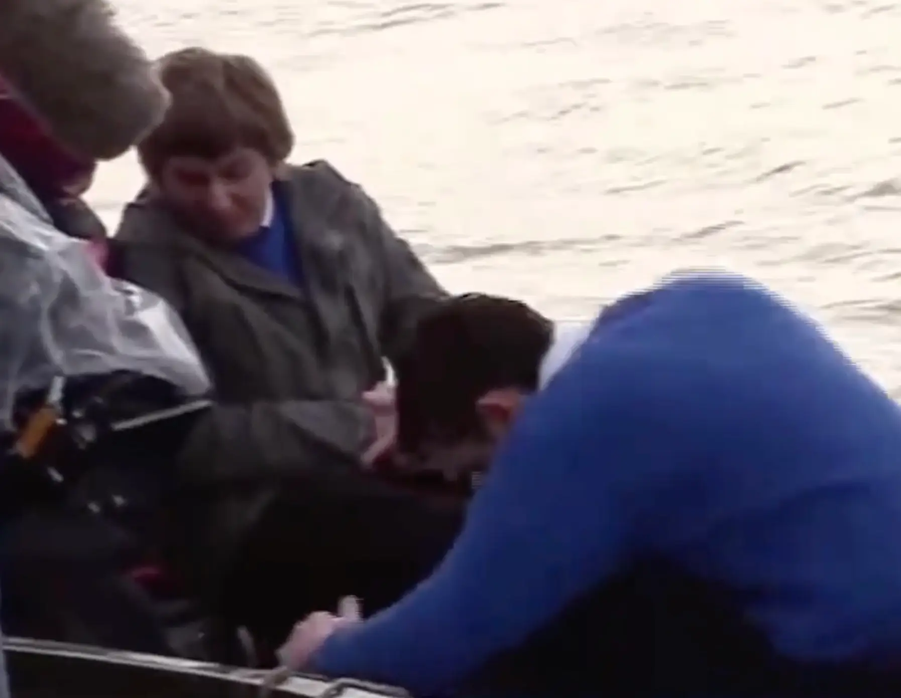 Neil bludgeons the fish, much to Jay's horror.