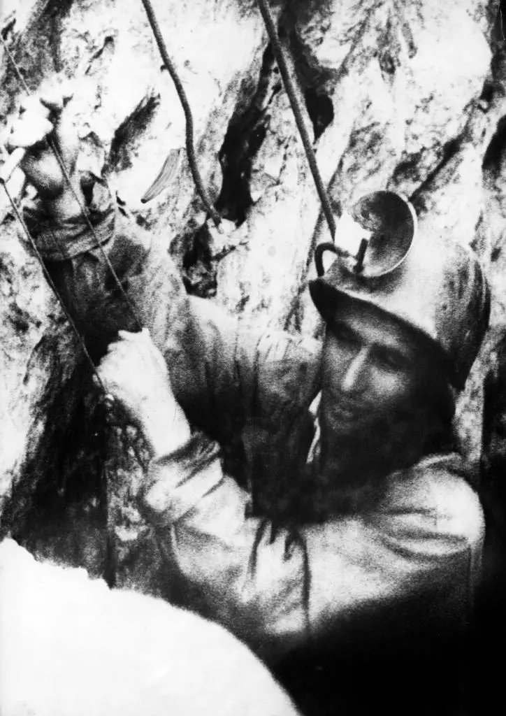 Siffre spent 63 days in the cave. (Keystone-France/Gamma-Rapho via Getty Images)