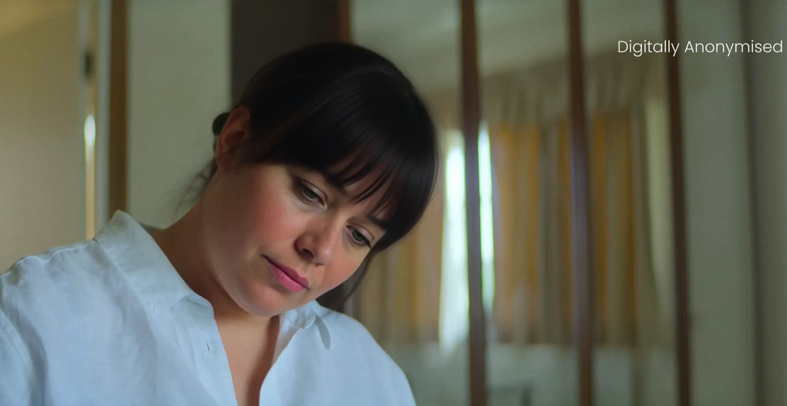 The mother of one of Letby's victims was also digitally anonymised in the documentary (Netflix)