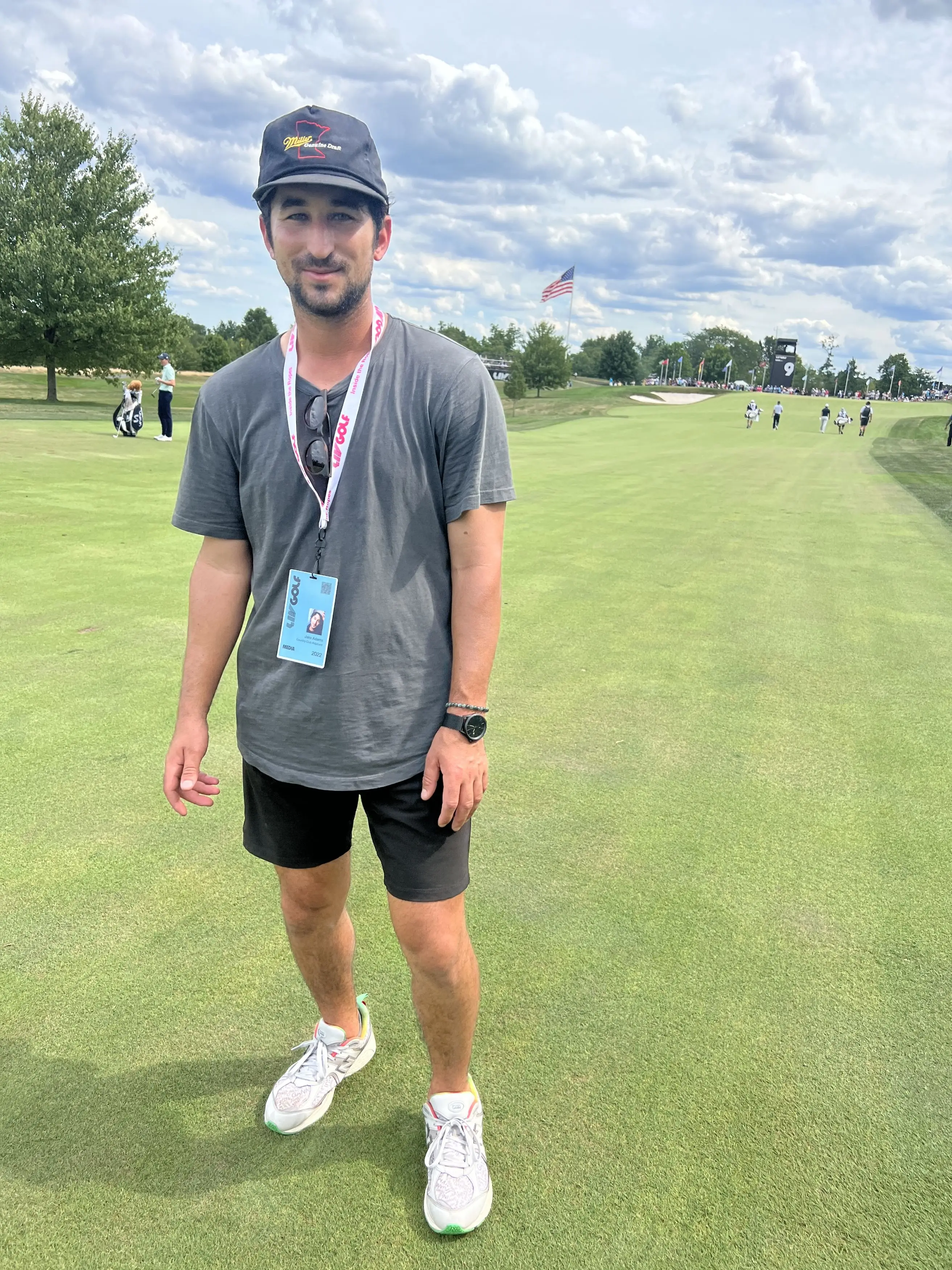 Jake, one of the hecklers, says Donald told the jokes in his stride.